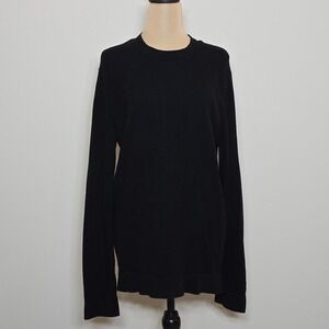 Theory 100% Cashmere Crewneck‎ Sweater – Black – Size L